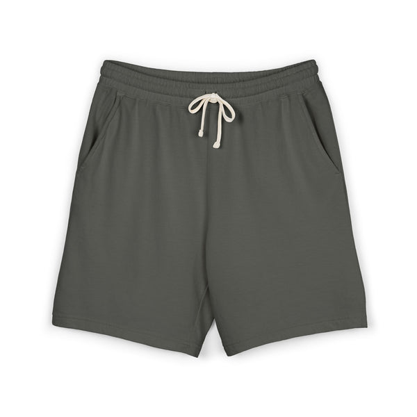 Lightweight Threaded Lines Fleece Sweat Shorts