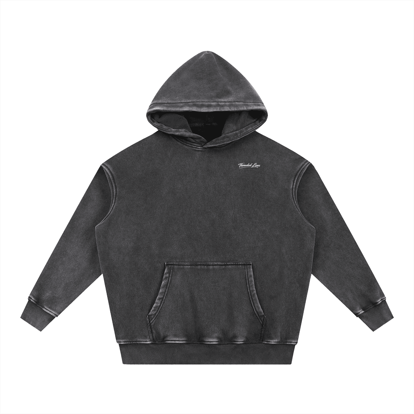 Snow Wash Fleece Oversize Hoodie