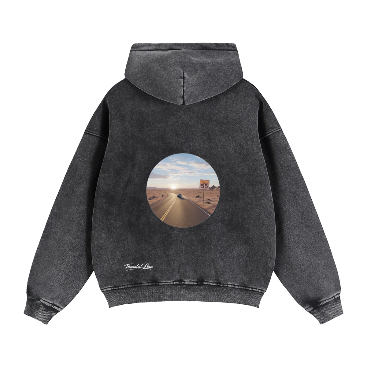 Zip-Through Boxy Fleece Hoodie